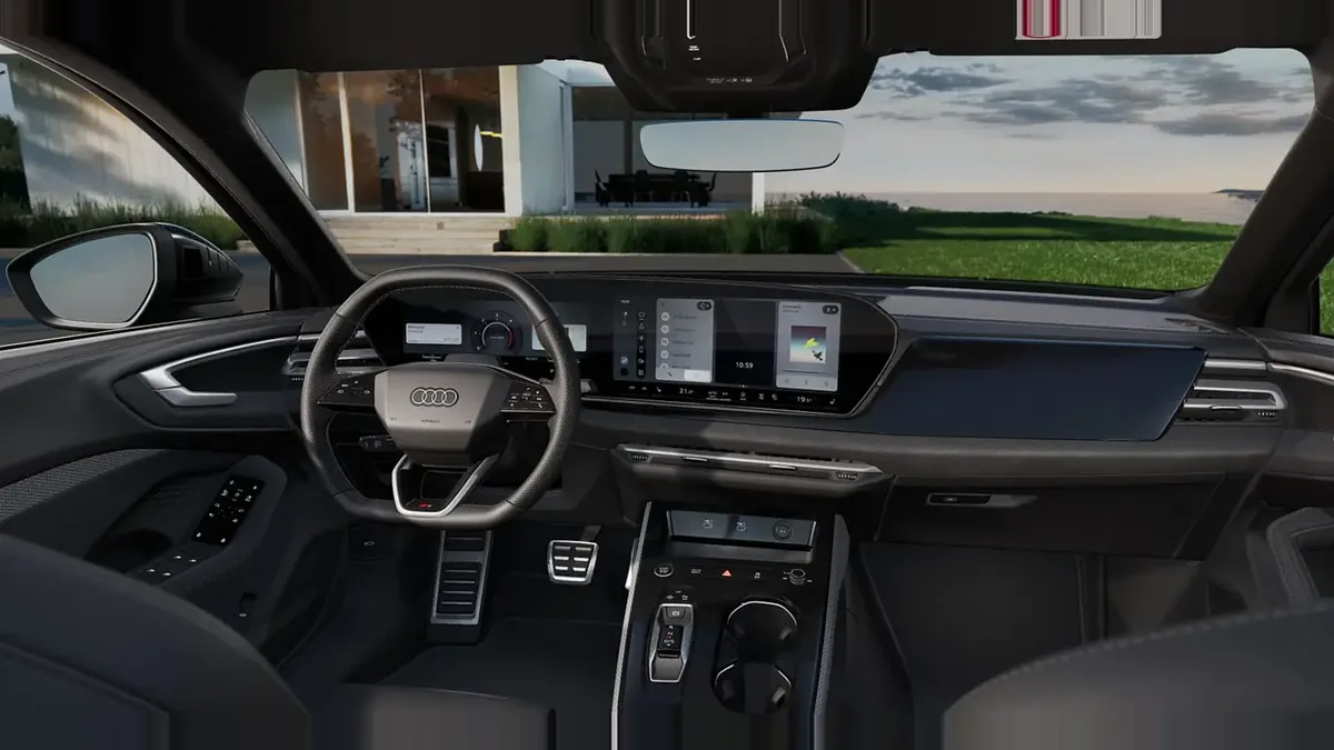 Audi A5 TDI 150kW (204CV) Black Line en renting en Málaga — Delantera