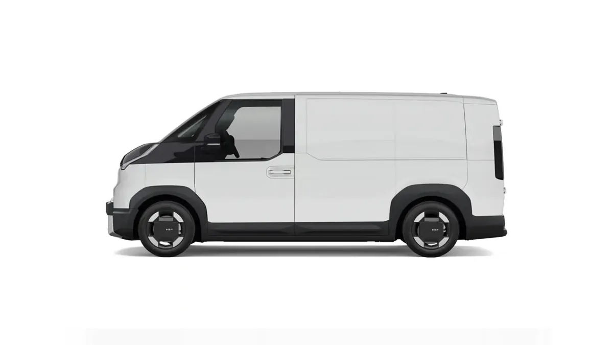 Kia PV5 Cargo L2H1 LR Essential en renting en Málaga — Lateral