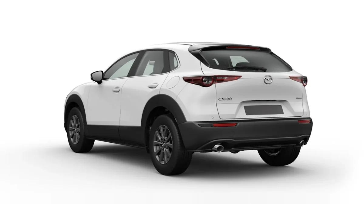 Mazda CX 30 2.5L e-SkyAct G MHEV 103kW Prime-Line en renting en Málaga — Trasera
