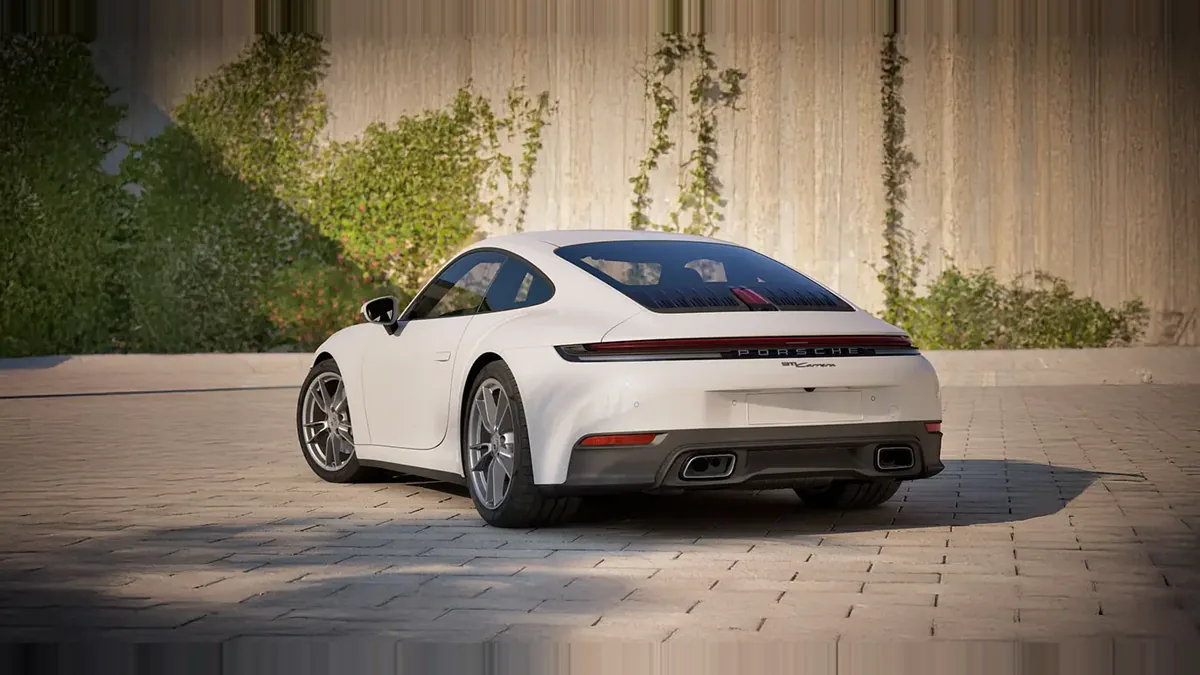 Porsche 911 Carrera en renting en Málaga — Trasera