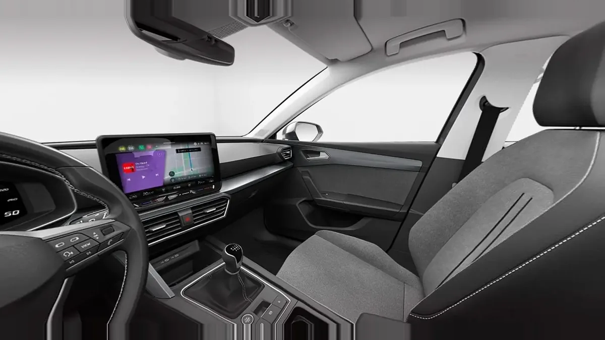 SEAT León 2.0 TDI CR St&Stp XL Fleet Pack en renting en Málaga — Interior
