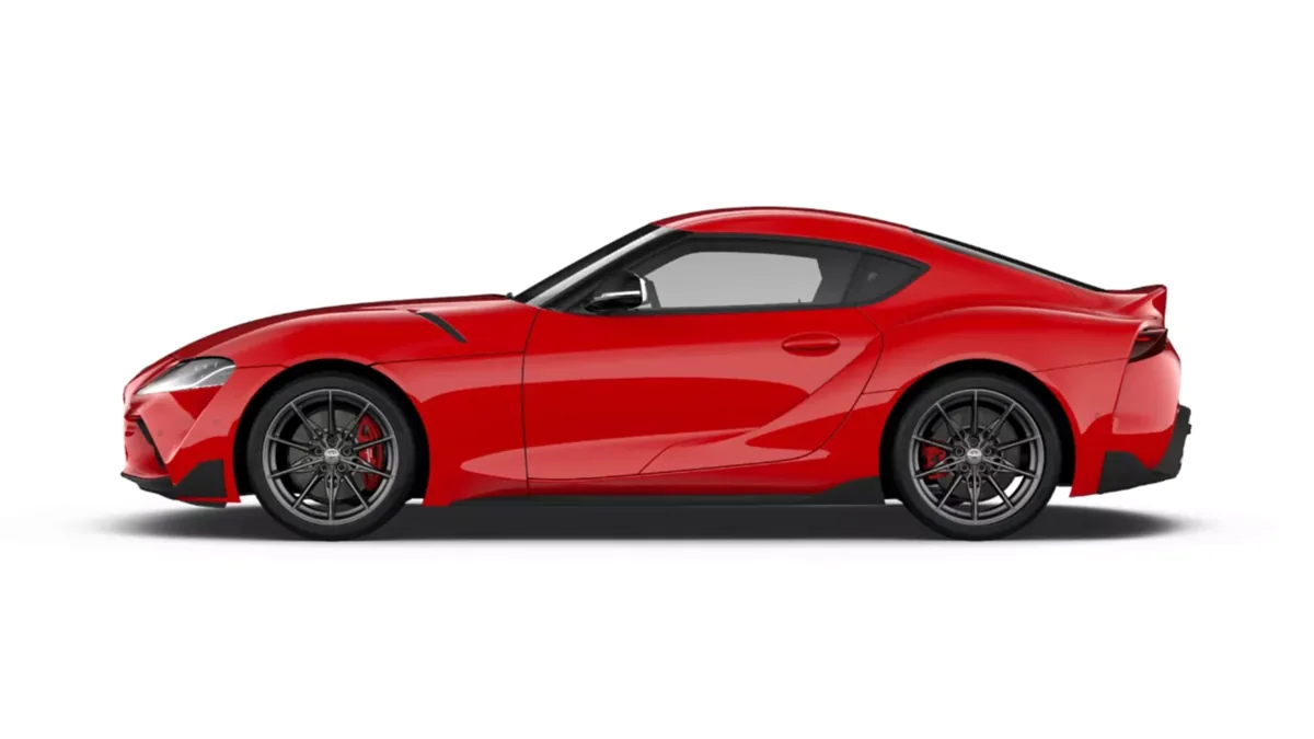 Toyota GR Supra 3.0T 250kW (340CV) Performance AT8 en renting en Málaga — Lateral